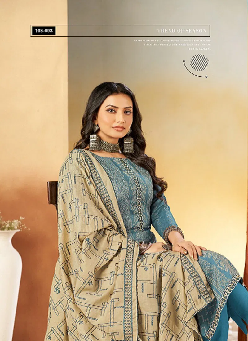  Azara Black Berry by Radhika  Vol 16 Cotton Dress Material Collection